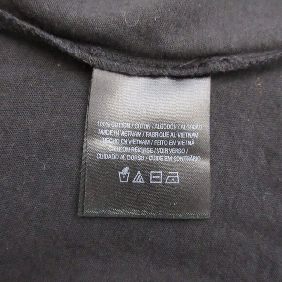 TAHARI Womens Tee-Shirt Top Size Medium Black Silver Metallic Cap Sleeve NEW $68 - Picture 6 of 7